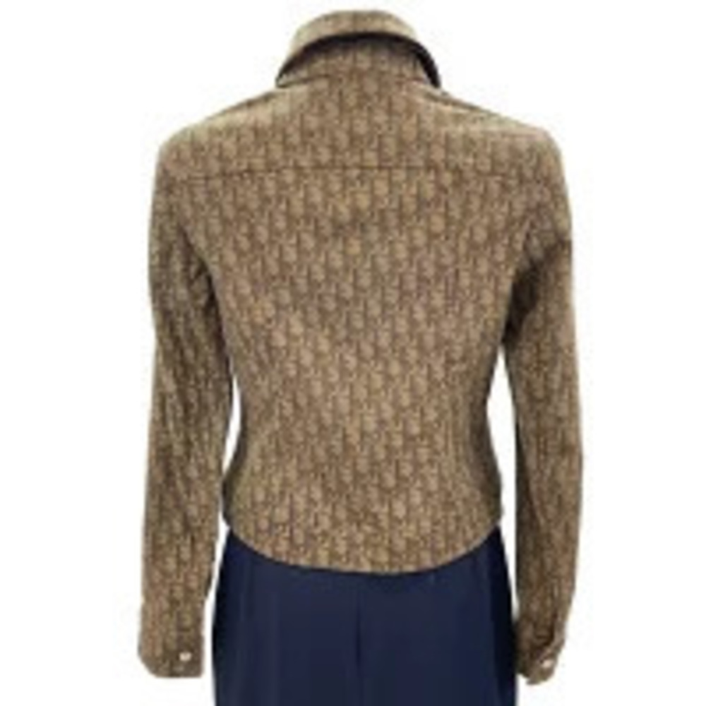 Christian Dior Trotter Denim Jacket Brown